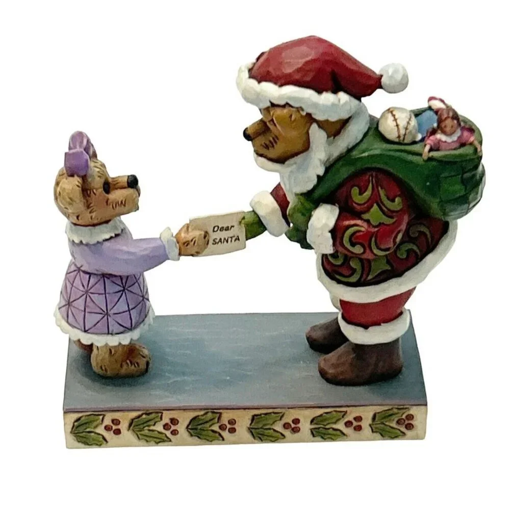 Jim Shore Boyds Bears Noel Kringlebeary Dear Santa 4022306 Christmas Figurine